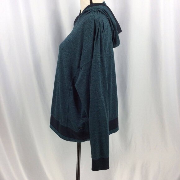 Mondetta Pullover Hoodie Top Womens Size Large Teal Lightweight Running Hiking - Picture 7 of 10
